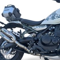 GPR escape compatível com Royal Enfield Guerrilla 450  2024-2025, Deeptone Duplex, Par de silenciosos de escape homologadas, com db killer removível e tubos de ligação específicos 