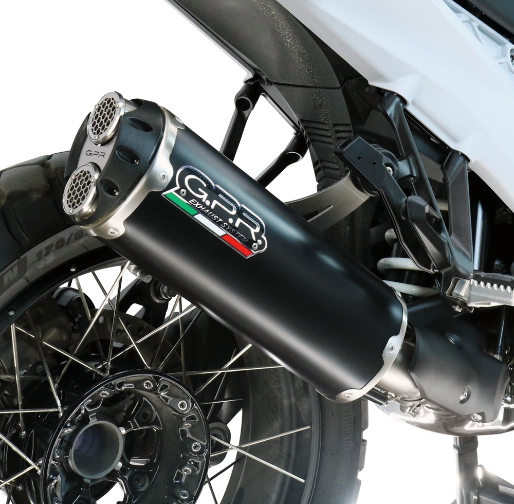 GPR escape compatível com Harley Davidson Pan America 1250 2020-2024, Hyper Dual Black Titanium, Escape legal, homologado, silenciador com db killer removível e tubo de ligação específico 
