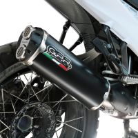 GPR escape compatível com Harley Davidson Pan America 1250 2020-2024, Hyper Dual Black Titanium, Escape legal, homologado, silenciador com db killer removível e tubo de ligação específico 