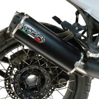 GPR escape compatível com Harley Davidson Pan America 1250 2020-2024, Hyper Dual Black Titanium, Escape legal, homologado, silenciador com db killer removível e tubo de ligação específico 