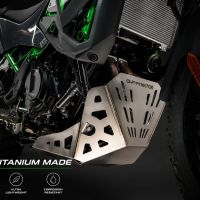 GPR TECH compatível com Kawasaki KLE 500 2026/2027 e5 plus Placa antiderrapante de titânio 