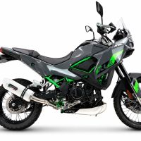 GPR escape compatível com Kawasaki KLE 500 2026-2027, Albus Ceramic, Escape legal, homologado, silenciador com db killer removível e tubo de ligação específico 