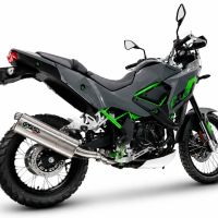 GPR escape compatível com Kawasaki KLE 500 2026-2027, Dual Inox, Sistema de escapamento de corrida incluindo tubo de ligação específico com dbkiller 