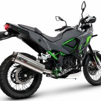 GPR escape compatível com Kawasaki KLE 500 2026-2027, Dual Inox, Sistema de escapamento de corrida incluindo tubo de ligação específico com dbkiller 