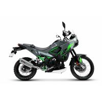GPR escape compatível com Kawasaki KLE 500 2026-2027, Dune Triovale Titanio, Escape legal, homologado, silenciador com db killer removível e tubo de ligação específico 