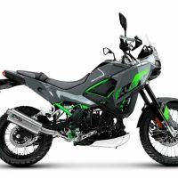 GPR escape compatível com Kawasaki KLE 500 2026-2027, Dune Triovale Titanio, Escape legal, homologado, silenciador com db killer removível e tubo de ligação específico 