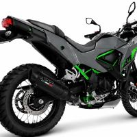 GPR escape compatível com Kawasaki KLE 500 2026-2027, Furore-X Titanio Nero, Escape legal, homologado, silenciador com db killer removível e tubo de ligação específico 