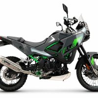 GPR escape compatível com Kawasaki KLE 500 2026-2027, Furore-X Acciaio Inox, Escape legal, homologado, silenciador com db killer removível e tubo de ligação específico 