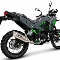 GPR escape compatível com Kawasaki KLE 500 2026-2027, Furore-X Acciaio Inox, Escape legal, homologado, silenciador com db killer removível e tubo de ligação específico 