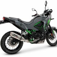 GPR escape compatível com Kawasaki KLE 500 2026-2027, PENTA ADVENTURE FULL TITANIUM, Escape legal, homologado, silenciador com db killer removível e tubo de ligação específico 