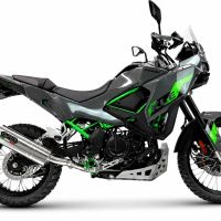 GPR escape compatível com Kawasaki KLE 500 2026-2027, Trioval, Escape legal, homologado, silenciador com db killer removível e tubo de ligação específico 