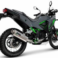 GPR escape compatível com Kawasaki KLE 500 2026-2027, Trioval, Escape legal, homologado, silenciador com db killer removível e tubo de ligação específico 