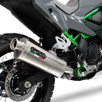 GPR escape compatível com Kawasaki KLE 500 2026-2027, Trioval, Escape legal, homologado, silenciador com db killer removível e tubo de ligação específico 