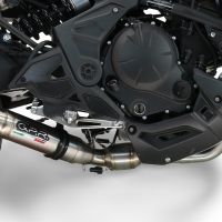 Escape compatível com Kawasaki Versys 650 2023-2025, Deeptone Inox, Escape Racing, linha completa, fornecido com coletor específico, artigo sem homologação 