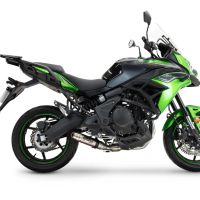 Escape compatível com Kawasaki Versys 650 2023-2025, Deeptone Inox, Escape Racing, linha completa, fornecido com coletor específico, artigo sem homologação 