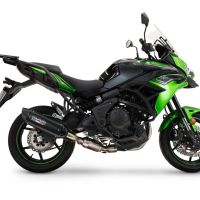 GPR escape compatível com  Kawasaki Versys 650 2023-2025, Furore-X Titanio Nero, Silenciador homologado para ruído, com catalisador, linha completa 