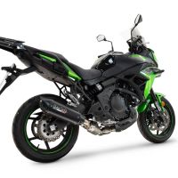 GPR escape compatível com  Kawasaki Versys 650 2023-2025, Furore-X Titanio Nero, Silenciador homologado para ruído, com catalisador, linha completa 