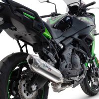 GPR escape compatível com  Kawasaki Versys 650 2023-2025, Furore-X Acciaio Inox, Silenciador homologado para ruído, com catalisador, linha completa 