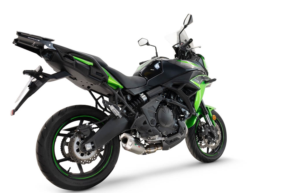 Escape compatível com Kawasaki Versys 650 2023-2025, GP-Revo Titanium, Escape racing linha completa, silencioso mais coletor com dbkiller, não homologado 