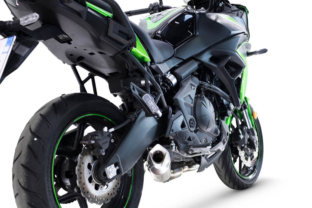 Escape compatível com Kawasaki Versys 650 2023-2025, GP-Revo Titanium, Escape racing linha completa, silencioso mais coletor com dbkiller, não homologado 