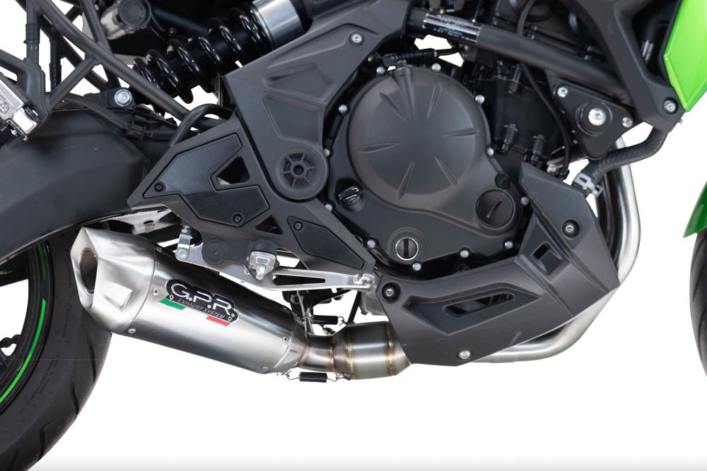 Escape compatível com Kawasaki Versys 650 2023-2025, GP-Revo Titanium, Escape racing linha completa, silencioso mais coletor com dbkiller, não homologado 