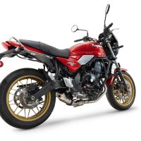 Escape compatível com Kawasaki Z 650 RS 2024-2025, Deeptone Inox, Escape Racing, linha completa, fornecido com coletor específico, artigo sem homologação 