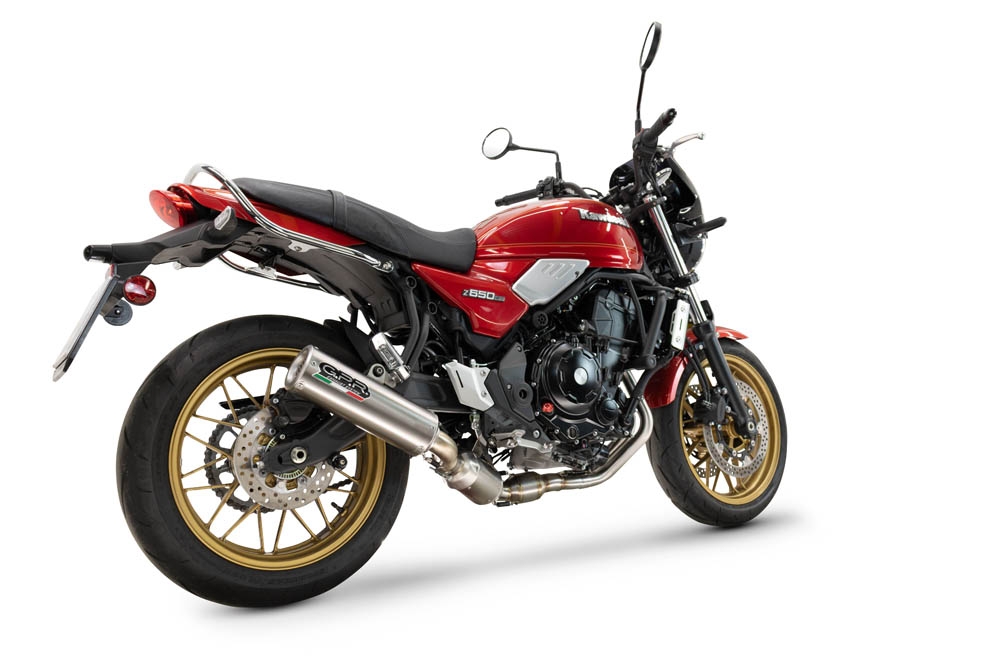 GPR escape compatível com  Kawasaki Z 650 RS 2024-2025, M3 Inox , Silenciador homologado para ruído, com catalisador, linha completa 