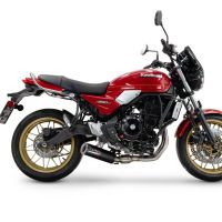 Escape compatível com Kawasaki Z 650 RS 2024-2025, M3 Black Titanium, Escape racing linha completa, silencioso mais coletor com dbkiller, não homologado 