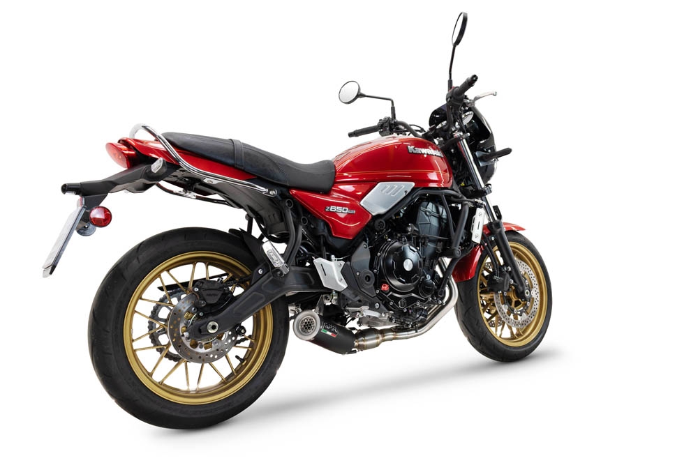Escape compatível com Kawasaki Z 650 RS 2024-2025, M3 Black Titanium, Escape racing linha completa, silencioso mais coletor com dbkiller, não homologado 