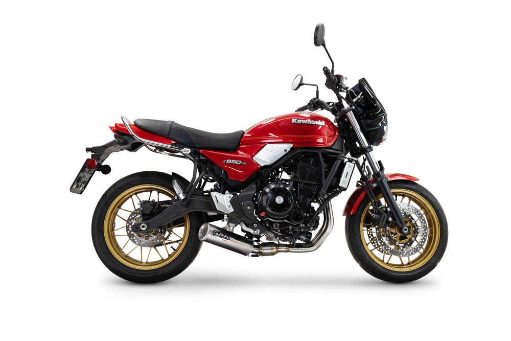 Escape compatível com Kawasaki Z 650 RS 2024-2025, M3 Inox , Escape Racing, linha completa, fornecido com coletor específico, artigo sem homologação 