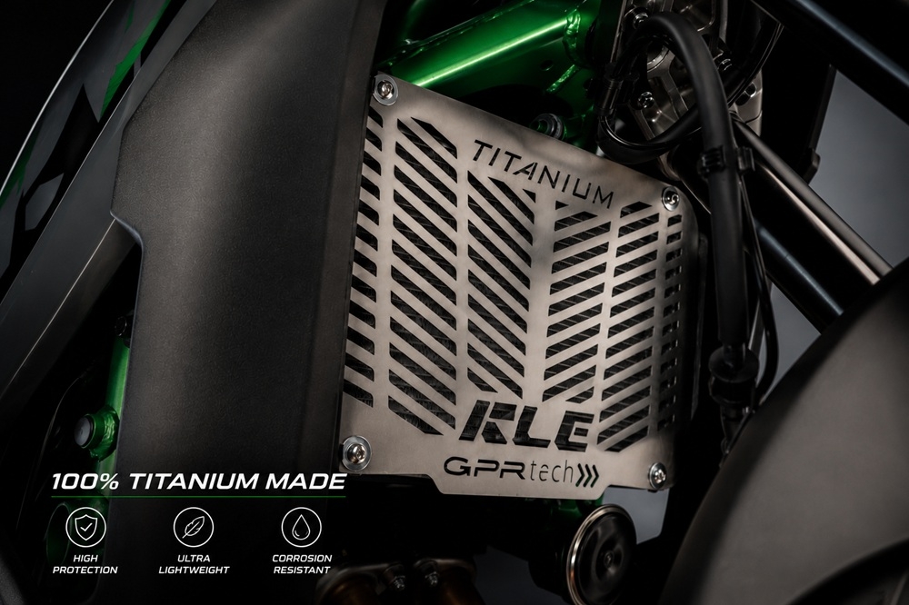 GPR TECH compatível com Kawasaki KLE 500 2026/2027 e5 plus Placa antiderrapante de titânio 