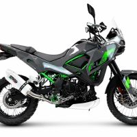 GPR escape compatível com Kawasaki KLE 500 2026-2027, Albus Ceramic, Escape legal, homologado, silenciador com db killer removível e tubo de ligação específico 