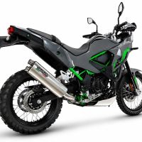 GPR escape compatível com Kawasaki KLE 500 2026-2027, Dual Inox, Sistema de escapamento de corrida incluindo tubo de ligação específico com dbkiller 