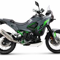 GPR escape compatível com Kawasaki KLE 500 2026-2027, Furore-X Acciaio Inox, Escape legal, homologado, silenciador com db killer removível e tubo de ligação específico 