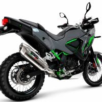 GPR escape compatível com Kawasaki KLE 500 2026-2027, Furore-X Acciaio Inox, Escape legal, homologado, silenciador com db killer removível e tubo de ligação específico 