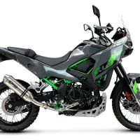 GPR escape compatível com Kawasaki KLE 500 2026-2027, PENTA ADVENTURE FULL TITANIUM, Escape legal, homologado, silenciador com db killer removível e tubo de ligação específico 