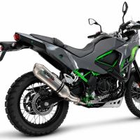 GPR escape compatível com Kawasaki KLE 500 2026-2027, PENTA ADVENTURE FULL TITANIUM, Escape legal, homologado, silenciador com db killer removível e tubo de ligação específico 
