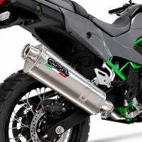 GPR escape compatível com Kawasaki KLE 500 2026-2027, Trioval, Escape legal, homologado, silenciador com db killer removível e tubo de ligação específico 