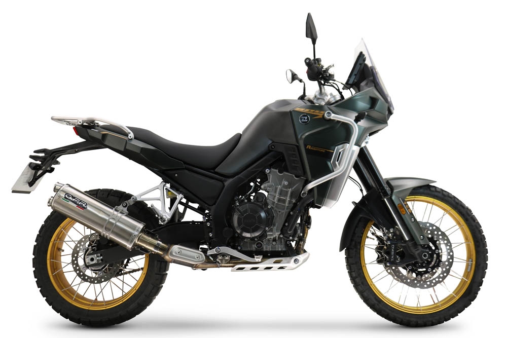 Escape compatível com Kove 800X 2024-2026,Dual Inox,Sistema de escapamento de corrida incluindo tubo de ligação específico com dbkiller 