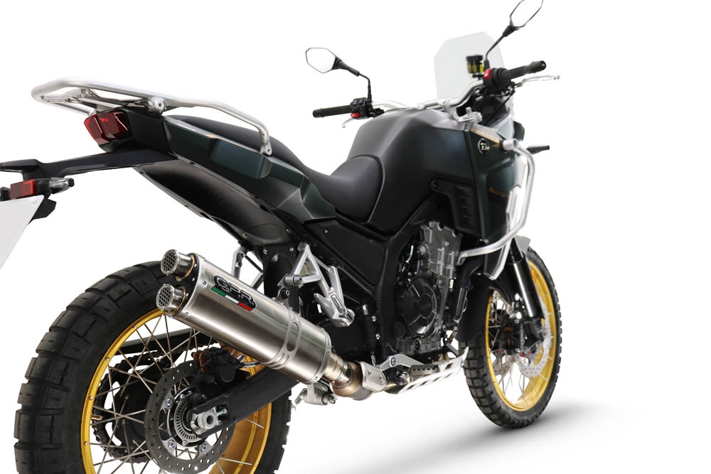 Escape compatível com Kove 800X 2024-2026,Dual Inox,Sistema de escapamento de corrida incluindo tubo de ligação específico com dbkiller 