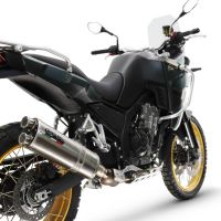 Escape compatível com Kove 800X 2024-2026,Dual Inox,Sistema de escapamento de corrida incluindo tubo de ligação específico com dbkiller 