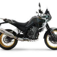 Escape compatível com Kove 800X 2024-2026,Furore-X Acciaio Inox,Sistema de escapamento de corrida incluindo tubo de ligação específico com dbkiller 