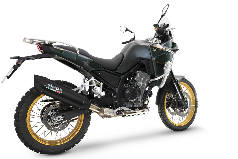 Escape compatível com Kove 800X 2024-2026,Furore-X Titanio Nero,Sistema de escapamento de corrida incluindo tubo de ligação específico com dbkiller 
