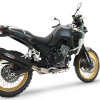 Escape compatível com Kove 800X 2024-2026,Furore-X Titanio Nero,Sistema de escapamento de corrida incluindo tubo de ligação específico com dbkiller 