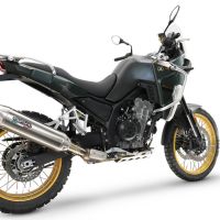 Escape compatível com Kove 800X 2024-2026,Furore-X Acciaio Inox,Sistema de escapamento de corrida incluindo tubo de ligação específico com dbkiller 