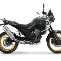 Escape compatível com Kove 800X 2024-2026,Dune Triovale Titanio,Escape legal, homologado, silenciador com db killer removível e tubo de ligação específico 