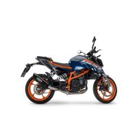 GPR escape compatível com Ktm Duke 390 2024-2026, GP-Revo Black Titanium, Escape legal, homologado, silenciador com db killer removível e tubo de ligação específico 