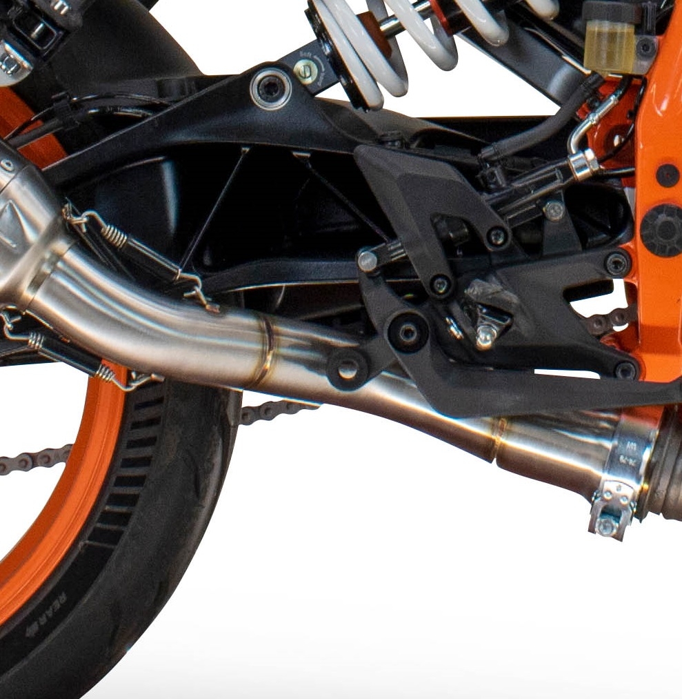 GPR escape compatível com  Ktm Duke 250 2024-2025, Powercone Evo, Escape legal, homologado, silenciador com db killer removível e tubo de ligação específico 