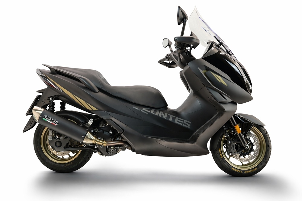 GPR escape compatível com Zontes 365E 2024-2026, Furore-X Scooter, Escape homologado, legal para mercados NÃO europeus, incluindo tubo de ligação e db killer removível 