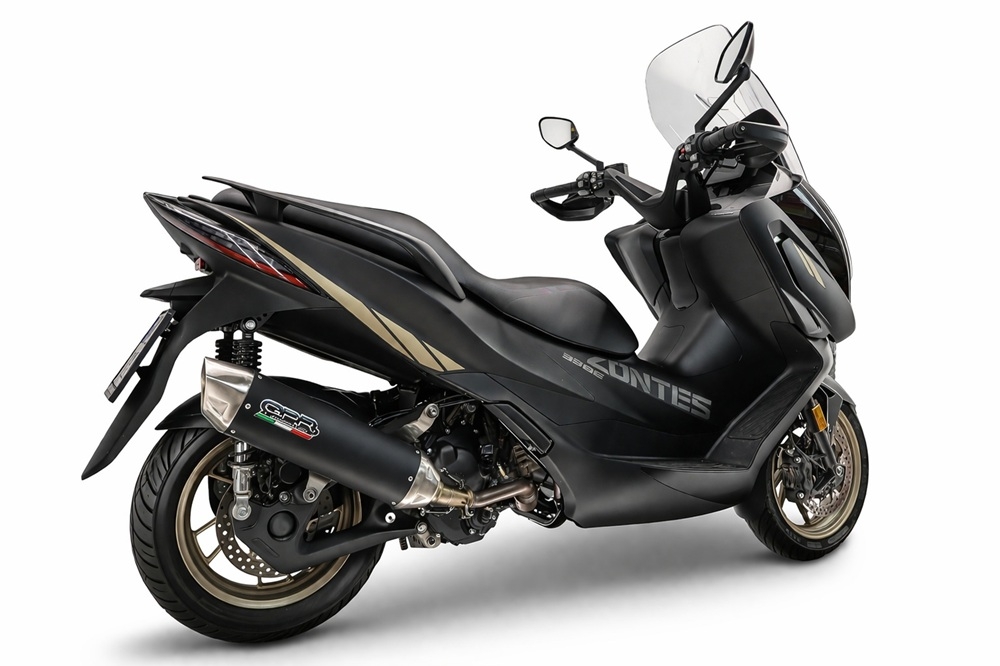 GPR escape compatível com Zontes 365E 2024-2026, Furore-X Scooter, Escape homologado, legal para mercados NÃO europeus, incluindo tubo de ligação e db killer removível 